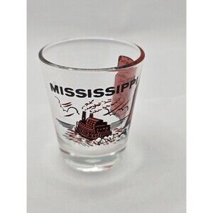 Lot of 3 Shotglasses Mississippi, Kansas and New York